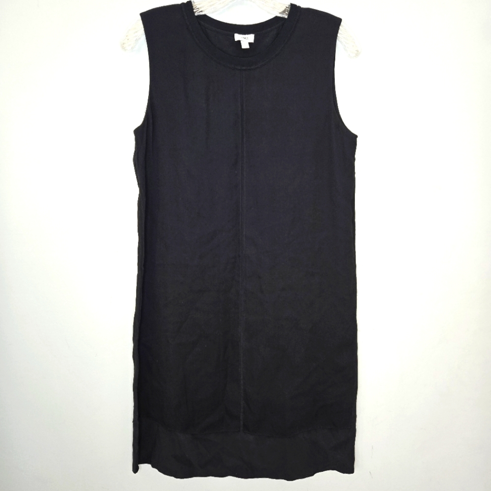 Vince 100% Silk Black Shift Dress Size Small‎ Classic Little Black Dress